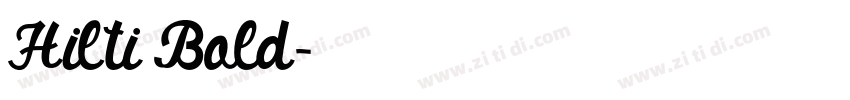 Hilti Bold字体转换 Hilti Bold字体转换